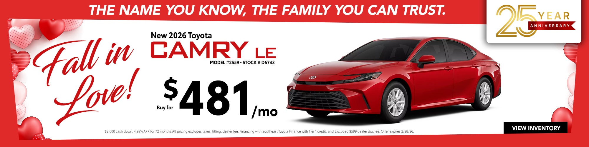 2026 Toyota Camry - Buy