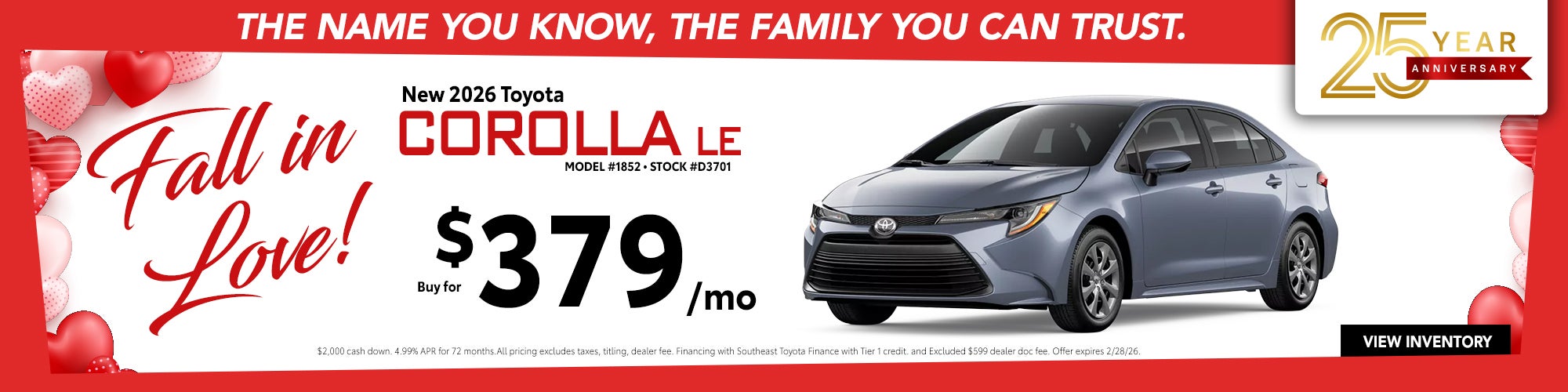 2026 Toyota Corolla- Buy