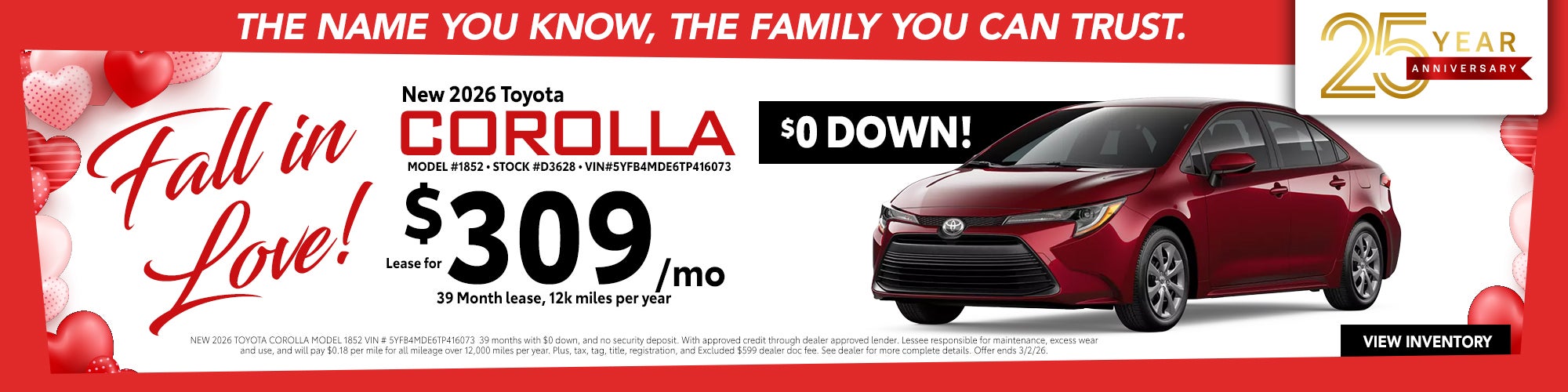 2026 Toyota Corolla-Lease