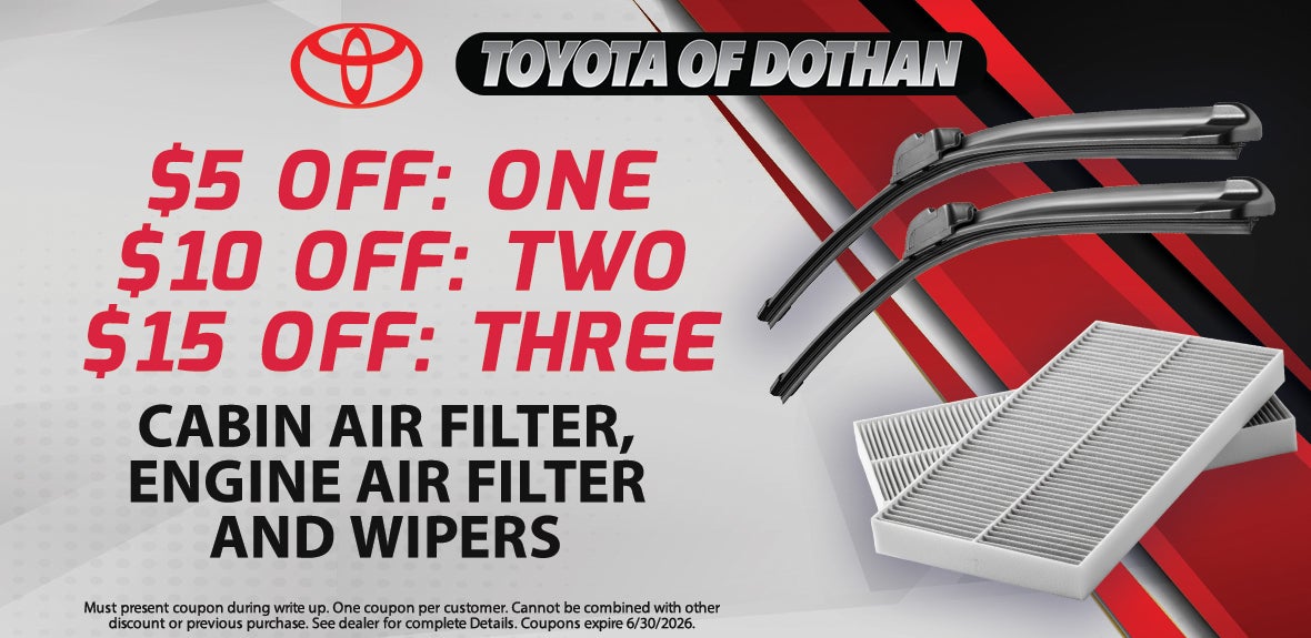 Cabin & Engine Air Filter Special