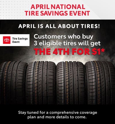 Customers who buy 3 eligible tires will get the 4th for $1.